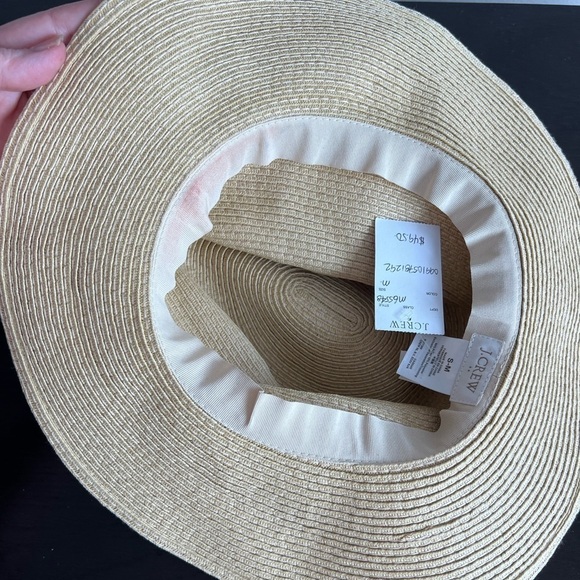 J.Crew Stylish Tan Fedora Hat with Black Band - Picture 6 of 9